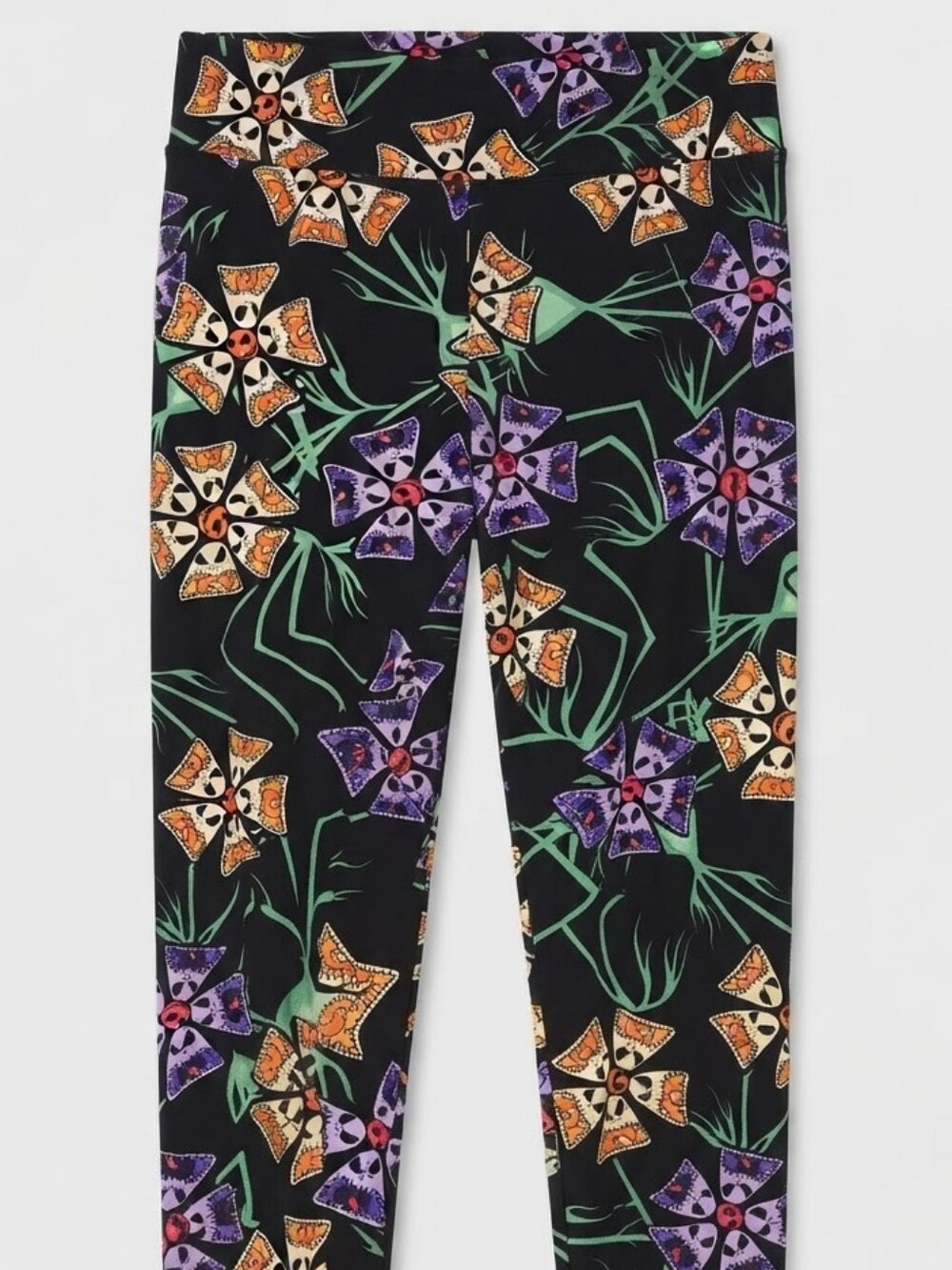 LuLaRoe Tall & Curvy Leggings Nightmare Before Christmas Spooky Plant Floral